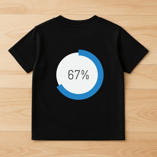 67% Complete Meme Tee for Kids