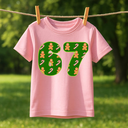 Festive “67” Christmas Kids Tee