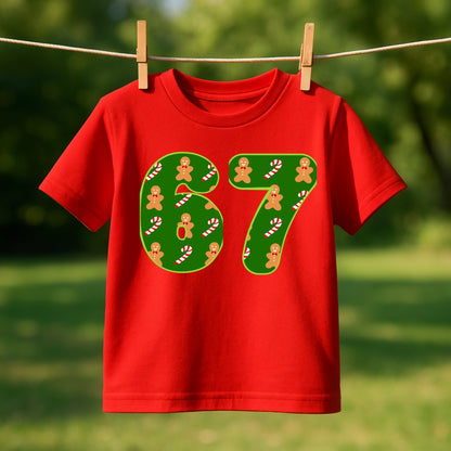 Festive “67” Christmas Kids Tee