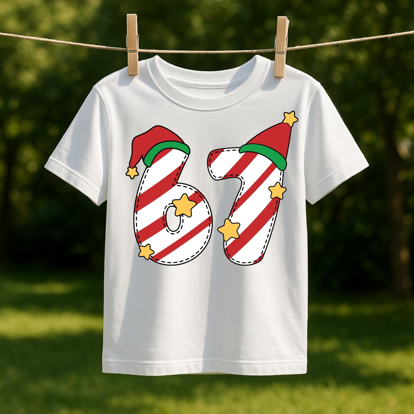 Festive “67” Christmas Kids Tee
