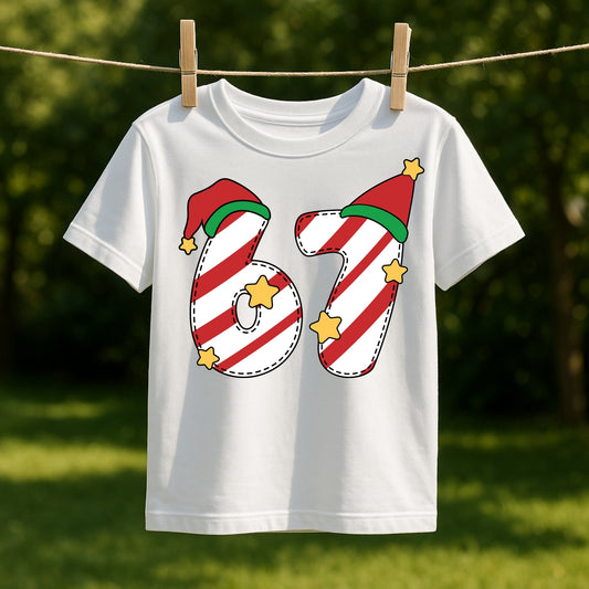 Festive “67” Christmas Kids Tee