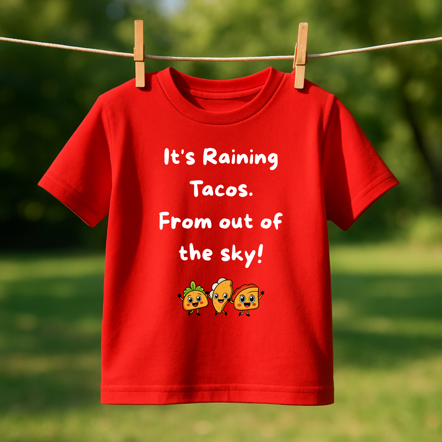 Kids “It’s Raining Tacos” Graphic Tee