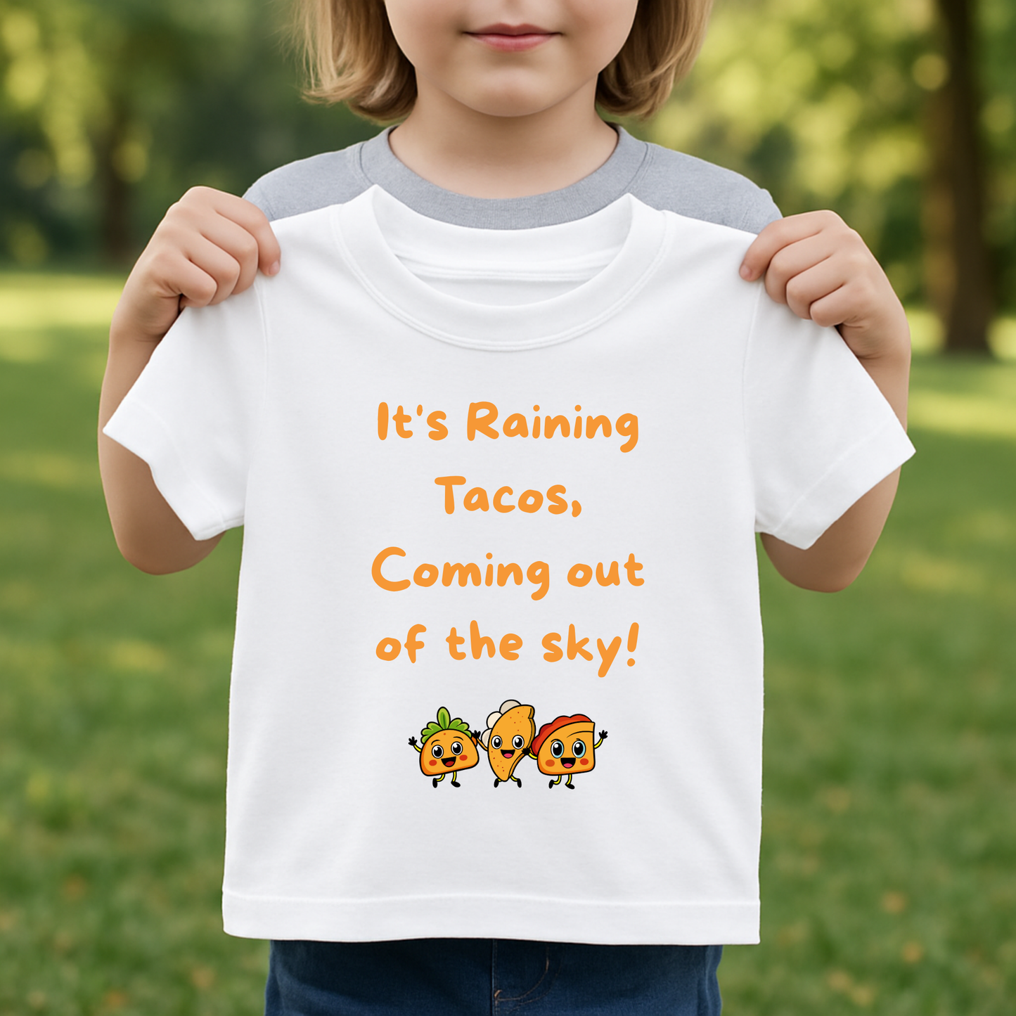 Kids “It’s Raining Tacos” Graphic Tee