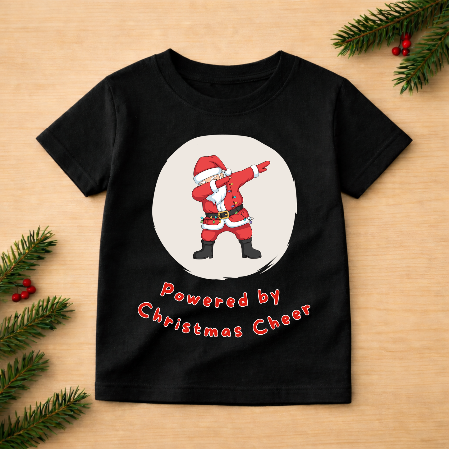 Powered by Christmas Cheer Tee