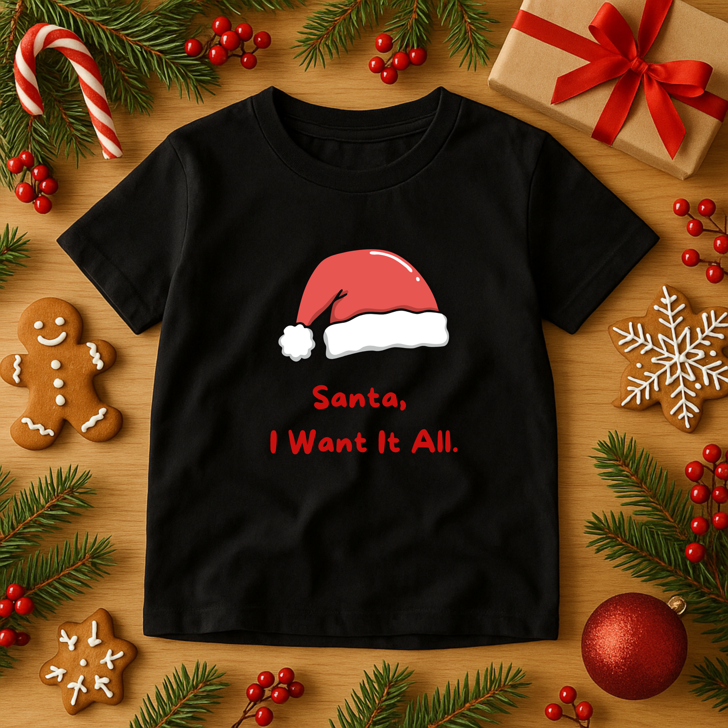 I Want It All – Christmas Kids Tee
