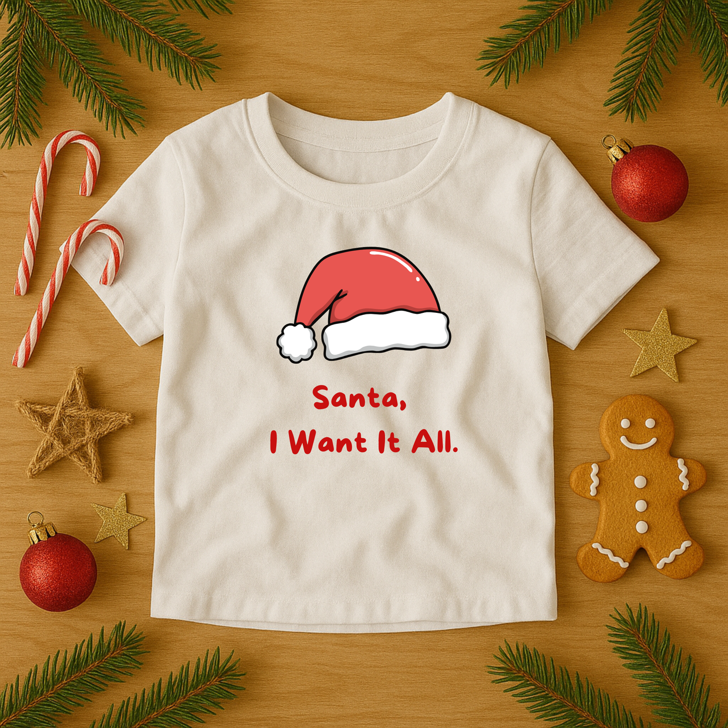 I Want It All – Christmas Kids Tee